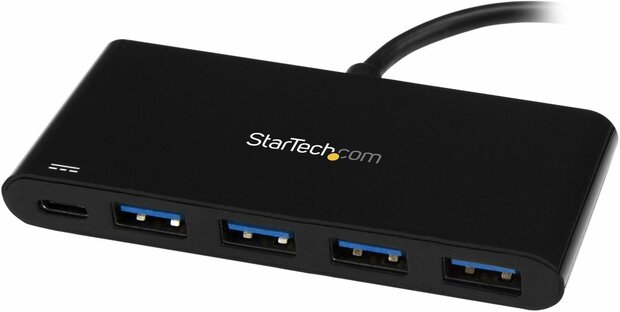 4-poort USB-C Hub (USB-C naar 4 x USB-A, 60 Watt powerdelivery passthrough)