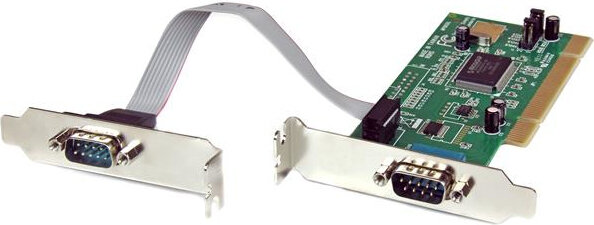 Low Profile PCI 2 poort 16550 Serial kaart