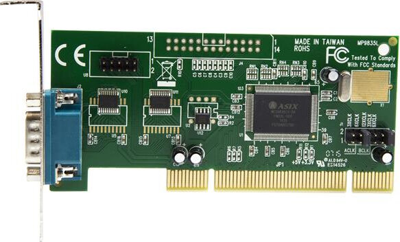 Low Profile PCI 2 poort 16550 Serial kaart