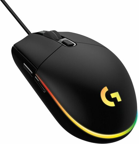 G203 Lightsync Gaming Mouse (200 - 8000 dpi, 6 programmeerbare knoppen, RGB verlichting)