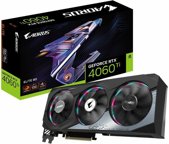 Geforce 4060Ti Aorus RTX Elite (8 GB, 2 x DisplayPort, HDMI)