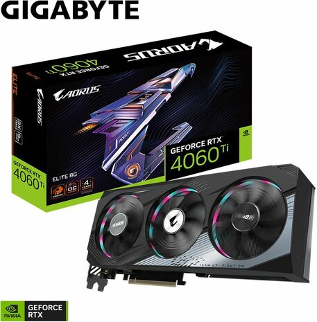 Geforce 4060Ti Aorus RTX Elite (8 GB, 2 x DisplayPort, HDMI)