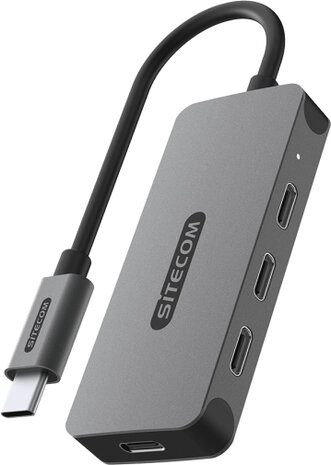 USB-C naar 4 x USB-C Hub (10 Gbps)