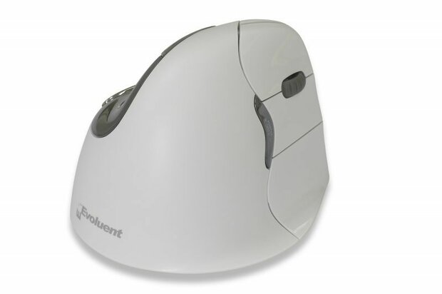 Evoluent4 Bluetooth Mouse (voor linkshandigen, optisch, 6 knoppen, Bluetooth)