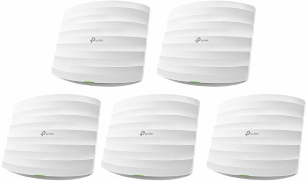 Omada EAP245 V3 Radio access point (2 poorten, Wi-Fi 5, 2,4 GHz, 5 GHz, cloud-managed, wall/ceiling mountable, 5-pack)