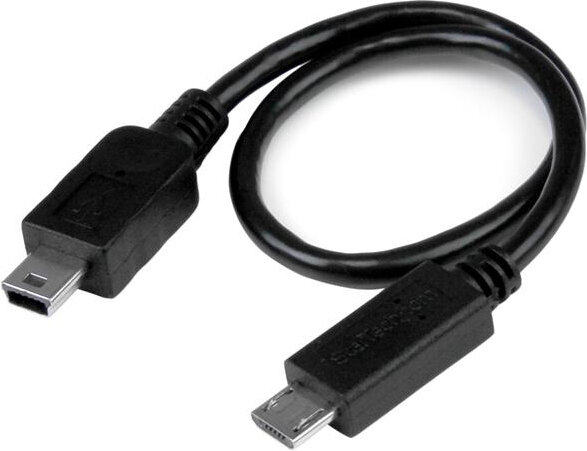 USB OTG Cable (Micro USB naar Mini USB, M/M, 20 cm)