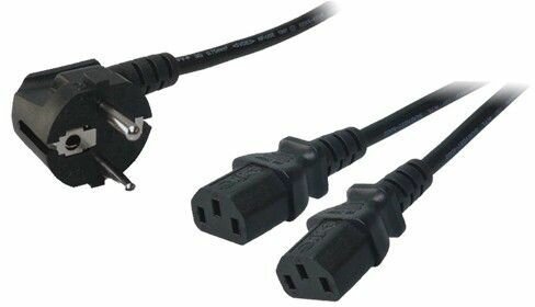 Voedingskabel 2 x C13 plug (1,5 m)