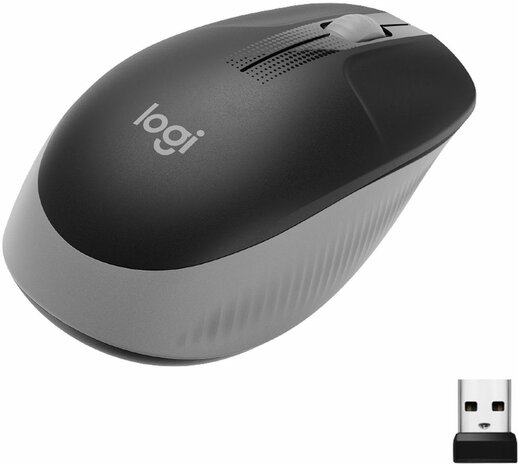 M190 Wireless Mouse (grijs)