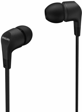 TAE1105BK Earphones (met micro, in-ear, 3,5 mm jack, zwart)