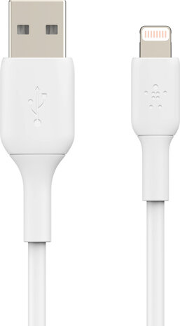 Boost Charge Lightningkabel : Lightning M naar USB M (3 meter, wit)