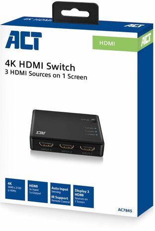 AC7845 Video/audio switch (3 x HDMI)