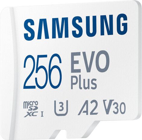 EVO Plus MB-MC256S Flash memory card 256 GB (A2, Video Class V30, UHS-I U3, Class 10, microSDXC UHS-I, wit)