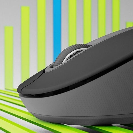 Signature M650 L Mouse (5 knoppen, Bluetooth + 2,4 GHz, grafiet, large)