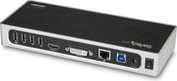 DK30ADD USB 3.0 Dual Monitor Docking Station (HDMI, DVI, VGA, USB, GBLAN)