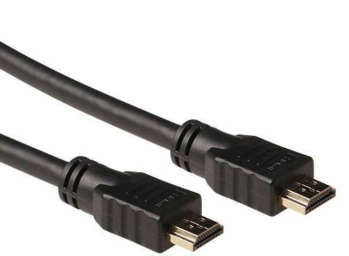 HDMI-kabel met Ethernet M/M (1 m, shielded, 4K support, zwart)