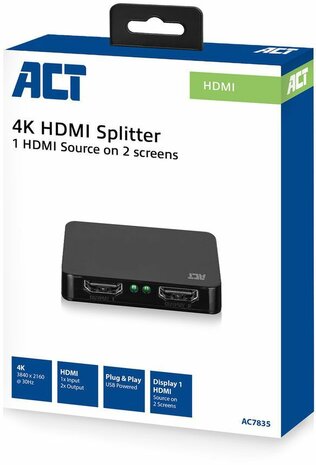 Video/audio splitter : 2 x HDMI