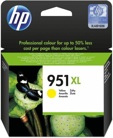 CN048AE inkjetcartridge geel nr. 951XL (1500 afdrukken)