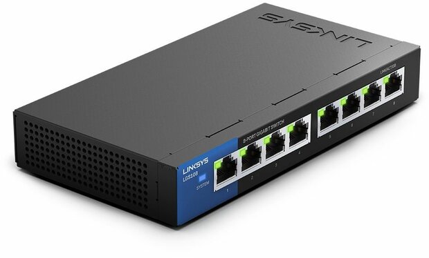 LGS108-EU-RTL Gigabit Switch (8 poorten)