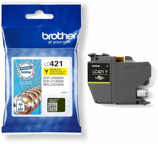 LC421Y inkjetcartridge geel (200 afdrukken)