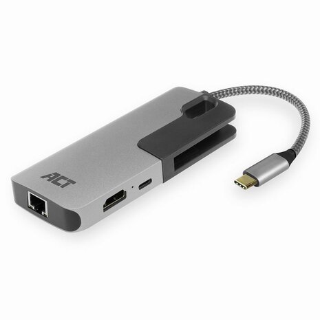 AC7042 USB-C Multiport Adapter (4K, HDMI, USB-A, LAN, USB-C, PD Pass-Through 60 Watt)