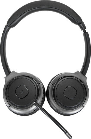 AEH104GL Headset (on-ear, convertible, Bluetooth + wired, 3,5 mm jack, noise isolating, zwart)