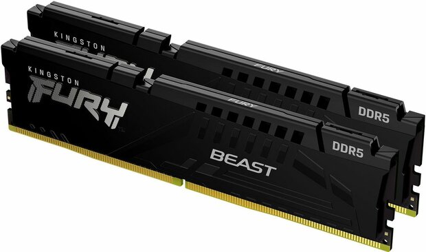 KF548C38BBK2-64 FURY Beast DDR5 kit 64 GB, DIMM 288-pin, 4800 MHz, PC5-38400, CL38 (2 x 32 GB)