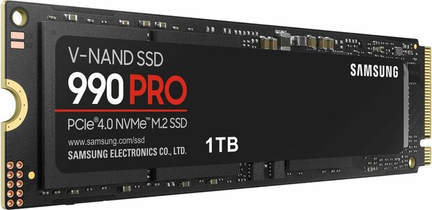 1000 GB MZ-V9P1T0BW 990 PRO (encrypted, M.2 2280, PCIe 4.0 x4 NVMe, 256-bit AES, TCG Opal Encryption 2.0)