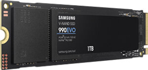 1000 GB 990 EVO SSD (M.2, PCI Express 4.0, V-NAND TLC NVMe, 5000 MB/s read, 4200 MB/s write)