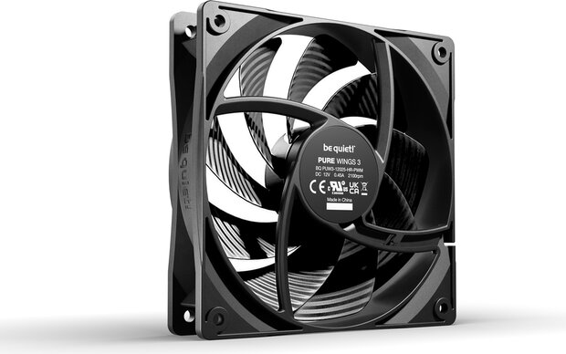 Pure Wings 3 120 mm PWM high-speed fan (zwart)