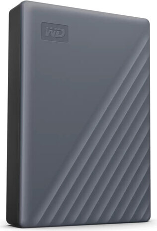 4000 GB WD My Passport WDBRMD0040BGY-WESN Hard drive (USB 3.2 Gen 1, 256-bit AES, silicon grijs)