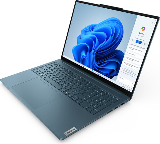 Yoga Pro 9 16&quot; (3.2K IPS 400n, Intel Core Ultra 7-155H, 16 GB RAM, 1000 GB PCIe NVMe SSD, Intel Arc Graphics, Windows 11 Home, aluminium, blauw, Azerty)