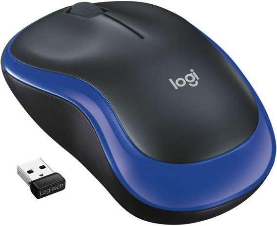 M185 Wireless Mouse (blauw)