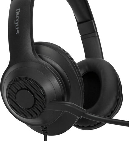 AEH102GL Headset (on-ear, convertible, wired, USB-A, noise isolating, zwart)