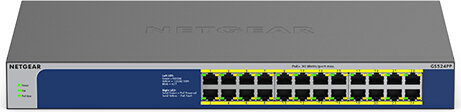 GS524PP (24 x 10/100/1000 PoE+, rack-mountable, PoE+ 300 Watt)