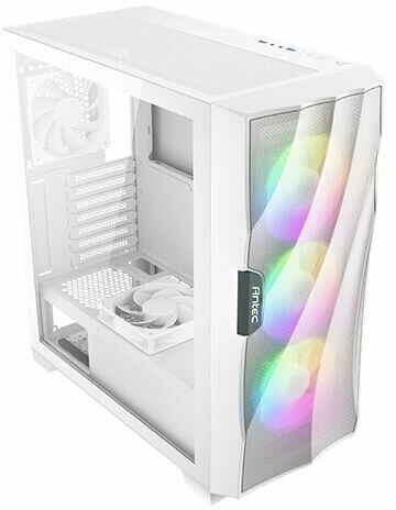 Dark Fleet DF700 FLUX Mid tower (ATX, windowed side panel tempered glass, USB, audio, wit)