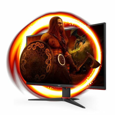 Gaming Q27G2E/BK LED 27&quot;, 2560 x 1440 QHD, 155 Hz, VA, 3000:1, 1 ms, 2 x HDMI, DisplayPort, zwart/rood