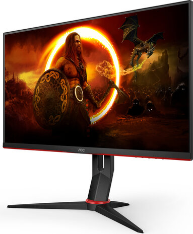 Q27G2U/BK IPS 27&quot;, QHD, AMD FreeSync, 144 Hz, 1 ms, 2560 x 1400, DisplayPort, 2 x HDMI, 4 x USB 3.0, pivot, speakers, zwart/rood