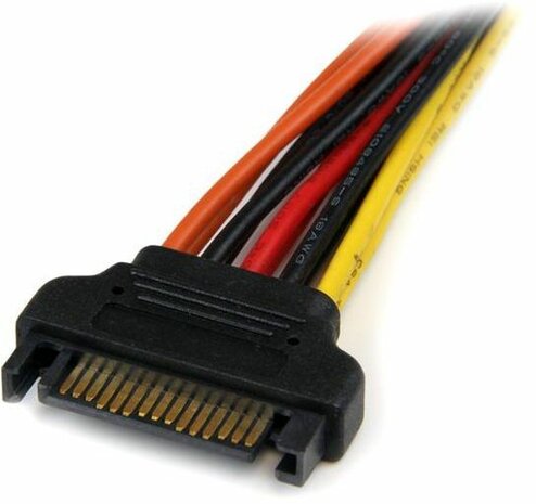 Latching SATA voedings Y splitterkabel M/F (15 cm)