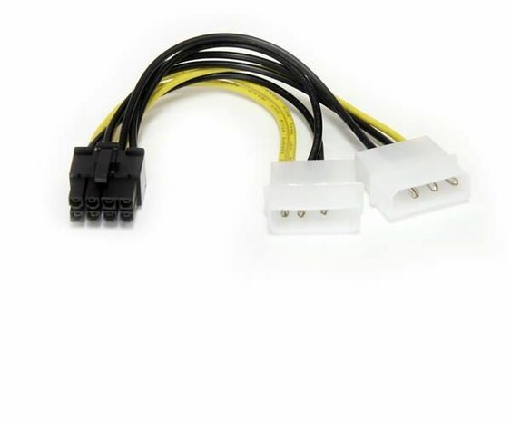 LP4 naar 8-pin PCI Express Video Card Power Cable Adapter