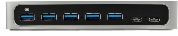 7-Poort USB C Hub (USB-C naar 5 x USB-A en 2 x USB-C)