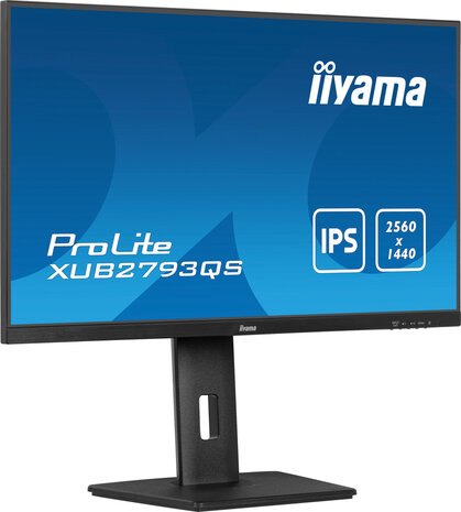 ProLite XUB2793QS-B6 LED 27&quot;, 2560 x 1440 QHD, 100 Hz, IPS, 1 ms, HDMI, DisplayPort, speakers, mat zwart