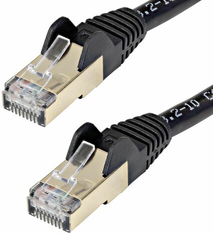 6ASPAT750CMBK Cat6a kabel (zwart, 7,5 meter, Cat6a, 10 Gb)