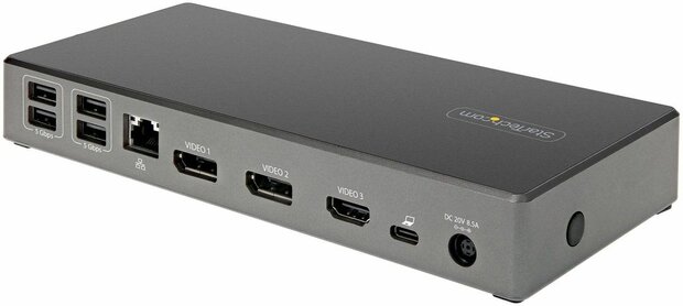 USB-C Dock Triple 4K Monitor USB Type-C Docking Station (100 Watt Power Delivery, DisplayPort 1.4 Alt Mode &amp; DSC, 2 x DisplayPort 1.4/HDMI 2.0, 6 x USB 2 x 10 Gbps)