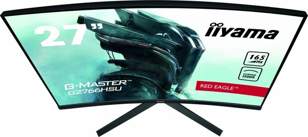 G-MASTER Red Eagle G2766HSU-B1 LED 27&quot;, curved, 1920 x 1080 Full HD 165 Hz, VA, 3000:1, 1 ms, 2 x HDMI, DisplayPort, speakers, mat zwart