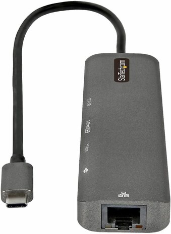 DKT30CHSDPD1 USB-C Multiport Adapter (USB-C naar 4K HDMI 2.0, 100 Watt Power Delivery Pass-through, SD/MicroSD, 2-poort USB 3.0 Hub, GBLAN)