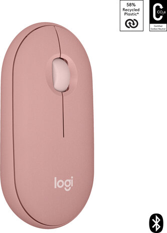 Pebble 2 M350s Mouse (Bluetooth 5.2 LE, roze)