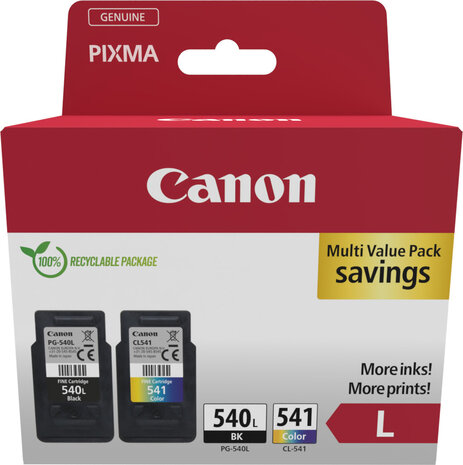 Photopack PG-540L/CL-541XL inkjetcartridges (incl. 50 vellen A6 fotopapier)