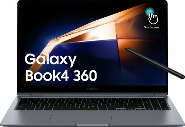 Galaxy Book 4 360 (15&quot; Full HD touch AMOLED, Intel Core 5-120U, 16 GB RAM, 512 GB SSD, Windows 11, zwart, Azerty)