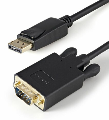 DisplayPort naar VGA Adapter Converter kabel (90 cm, zwart)