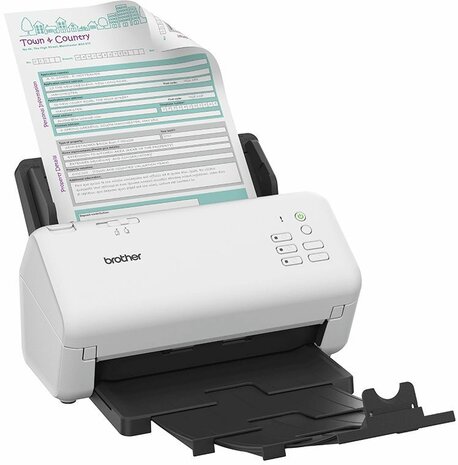 ADS-4300N Document scanner (dual CIS, duplex, A4, 600 dpi x 600 dpi, 40 ppm, ADF, USB 3.0, Gigabit LAN)